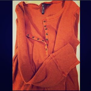 Vintage Long Sleeve Button Up Thermal